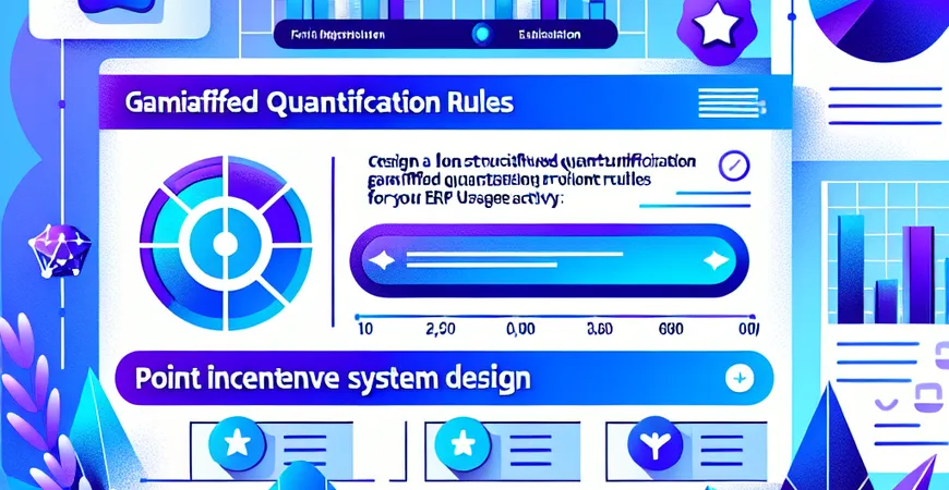  积分激励体系设计：ERP使用活跃度的“游戏化”量化规则  